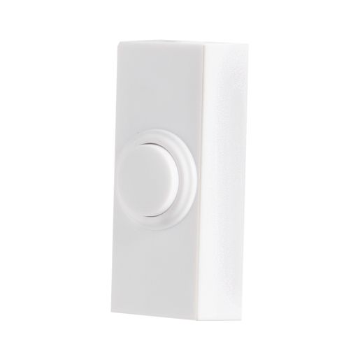 Bouton de sonnette sans fil blanc