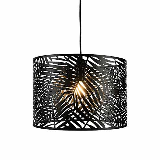VERTUO Black Palm Gazebo Pendant Light 1 Light