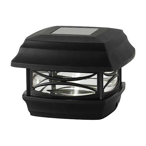 VERTUO Solar 4 x 4 Post Cap Light Black