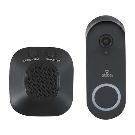 Smart Caméra Wired Doorbell Kit Black