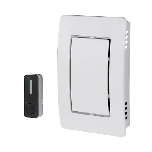 Smart Wired Doorbell with Push Button White