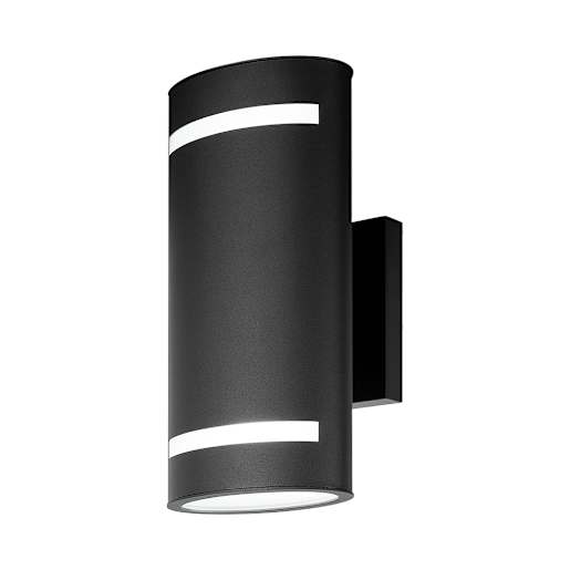 VERTUO Alba 2-light Outdoor Wall Mount Black