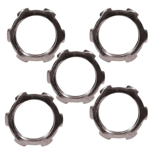 HUBBELL Outlet Box 1 in Locknuts Pkg/5
