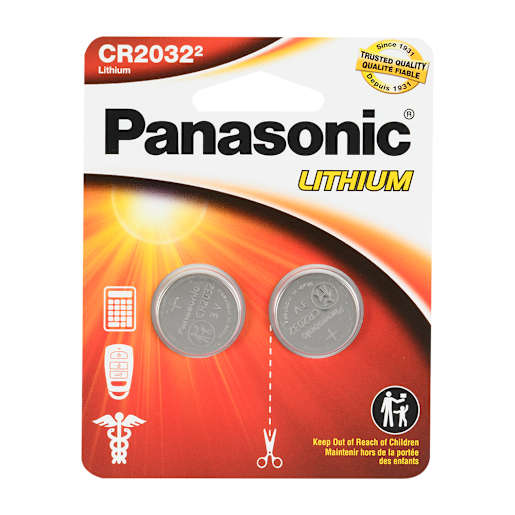 Panasonic Batteries CR2032 Pkg/2