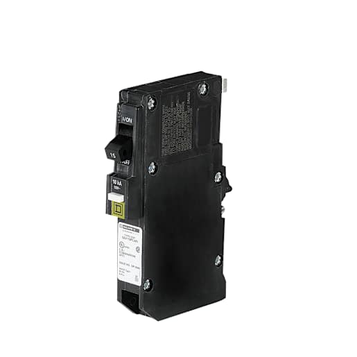 Disjoncteur simple combiné anti-arc Square-D 15 A