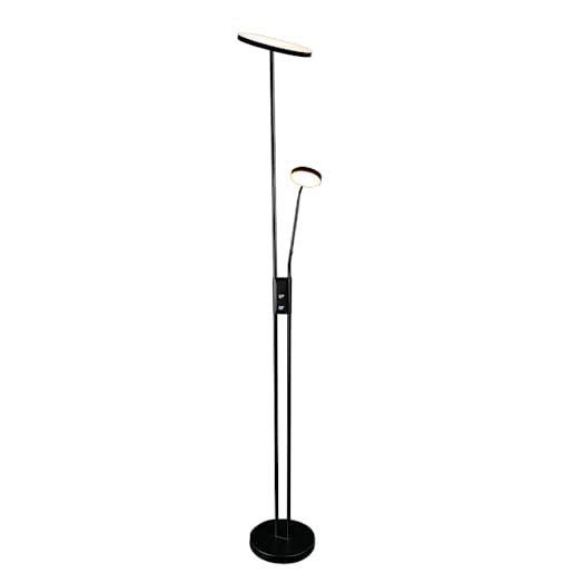Lampe de plancher avec lampe de lecture DEL Elray VERTUO