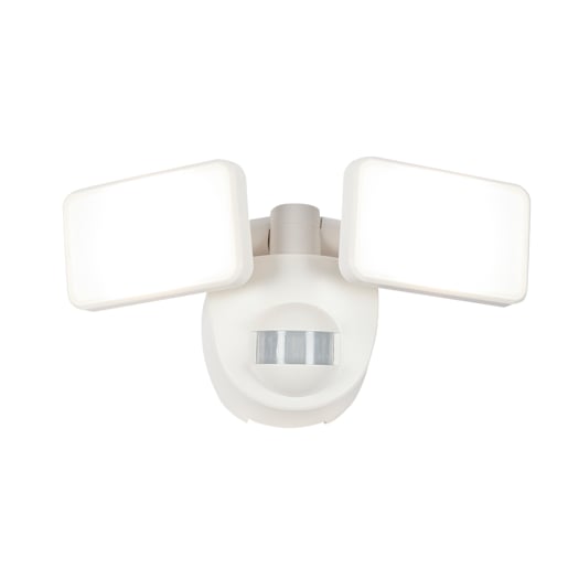 Battery-powered LED Spotlight with Motion Sensor White