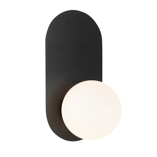 Applique murale noire Astro 1 lumière VERTUO