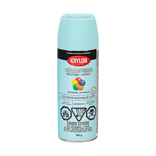 Peinture et apprêt Colormaxx bleu brise océanique lustré 340 g