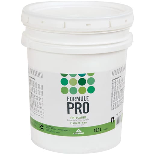 Peinture au latex intérieur Formule Pro platine blanc naturel et couleurs 18,9 L