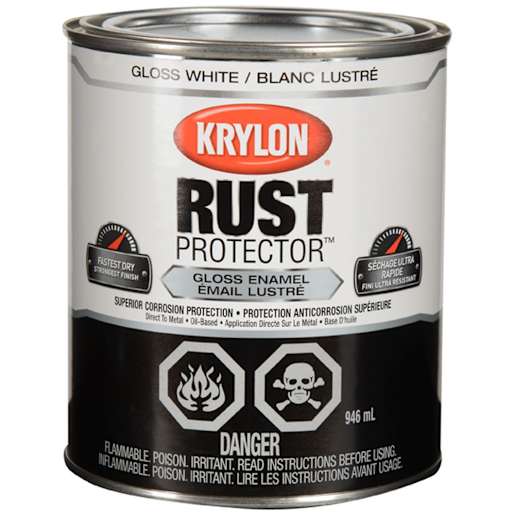 Rust Protector Gloss Paint White 946 ml