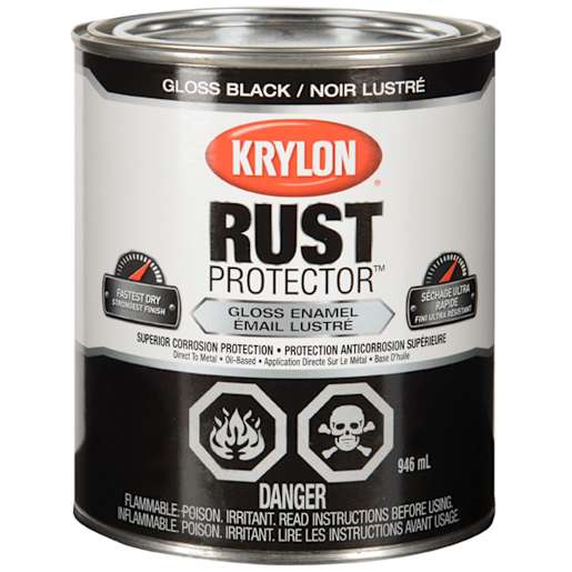 Rust Protector Gloss Paint Black 946 ml
