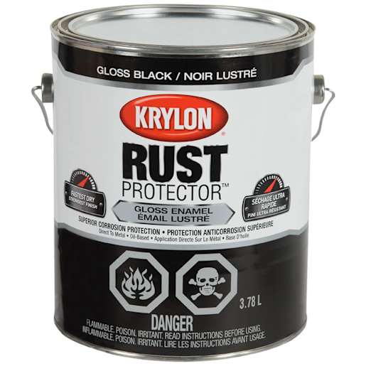 Peinture antirouille Rust Protector noir lustré 3,78 L