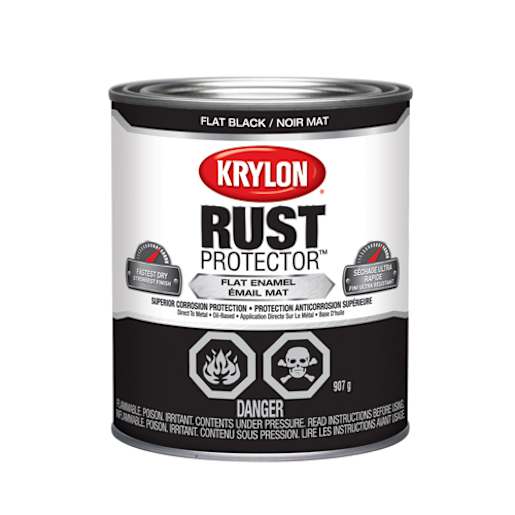 Rust Protector Flat Paint Black 946 ml