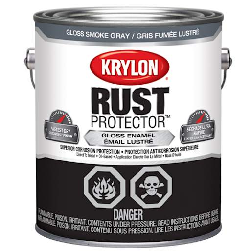 Peinture antirouille Rust Protector gris fumée lustré 3,78 L