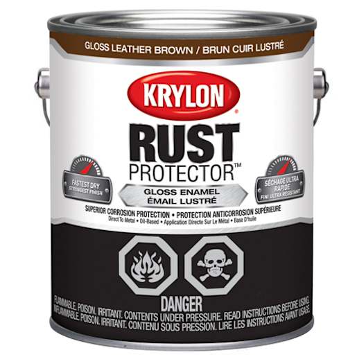 Peinture antirouille Rust Protector brun cuir lustré 3,78 L