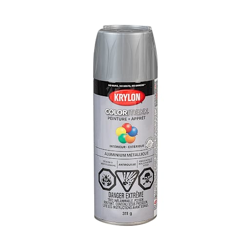 Peinture et apprêt Colormaxx aluminium métallique 311 g