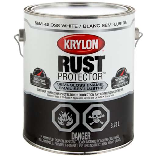 Peinture antirouille Rust Protector blanc semi-lustré  3,78 L