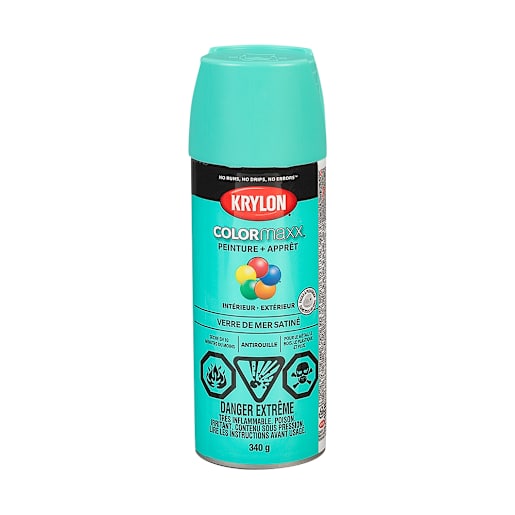 Peinture et apprêt Colormaxx verre de mer satiné 340 g