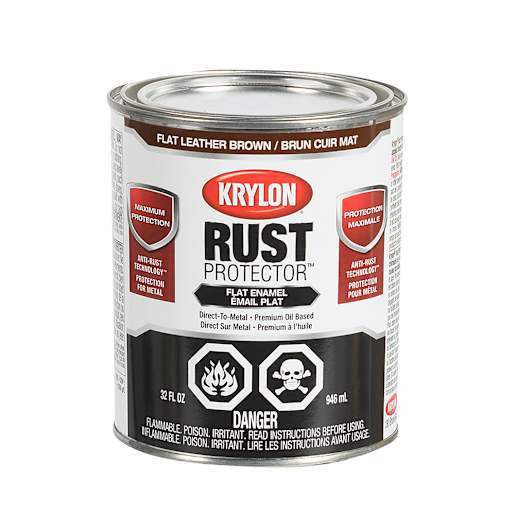 Rust Protector Flat Paint Leather Brown 946 ml