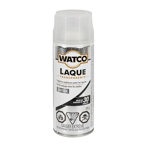 Laque transparente en aérosol Satiné 319 g