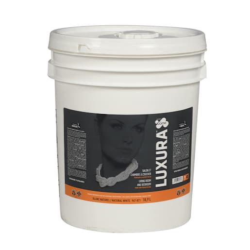 Peinture latex intérieur Luxura salons chambres à coucher blanc/couleurs 18,9 L