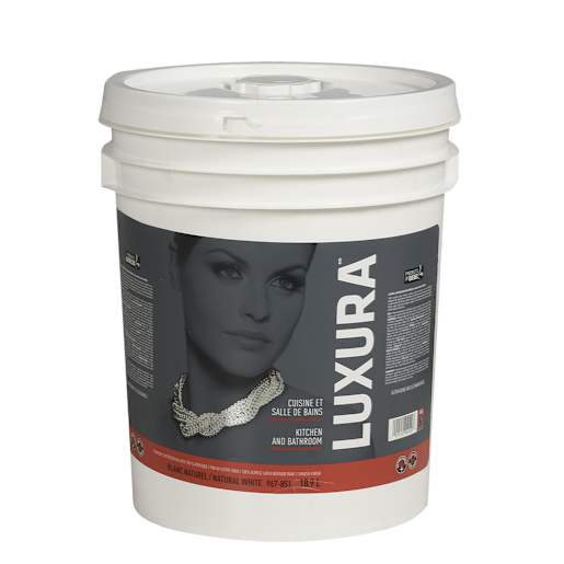Peinture latex intérieur Luxura cuisines salles de bains blanc et couleurs 18,9 L