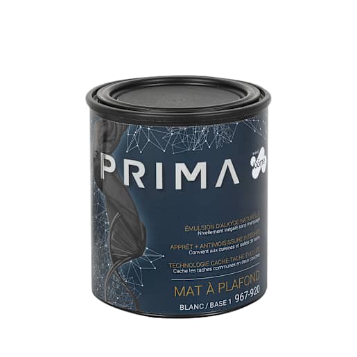 Prima Flat for Ceilings Interior Latex Paint Ultimate White 945 ml