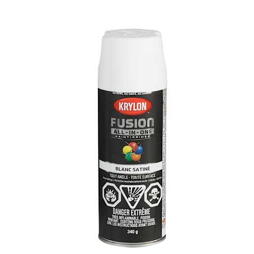 Peinture et apprêt Fusion All-In-One blanc satiné 340 g