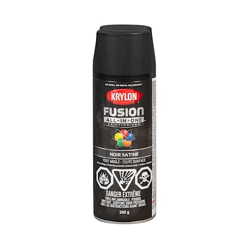 Fusion All-In-One Paint & Primer Satin Black 340 g