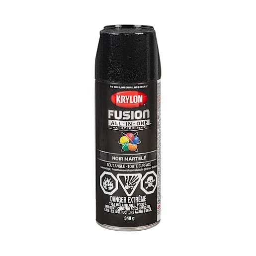 Peinture et apprêt Fusion All-In-One noir martelé 340 g