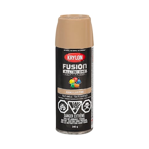 Fusion All-In-One Paint & Primer Gloss Khaki 340 g