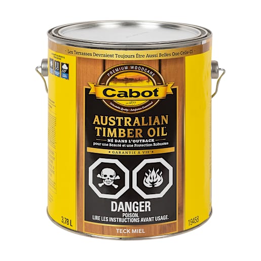 Australian Timber Oil Wood Finish Honey Teak 3.78 L