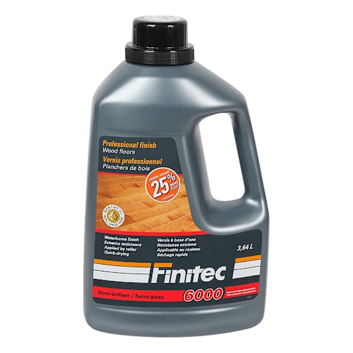 Vernis pour plancher Finitec 6000 semi-lustré 3,64 L