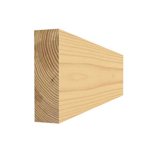 Rectangle en pin clair 5/16 po x 1 5/8 po x 8 pi