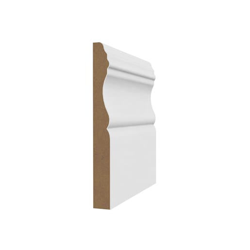 Colonial Wood Fibre Baseboard - 1/2 in. x 4-1/8 in. x 8 ft