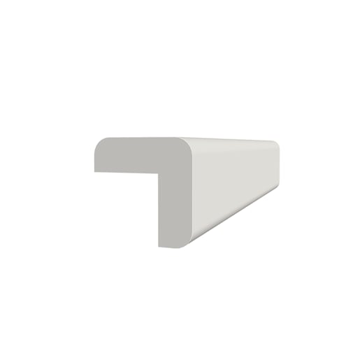 PVC Exterior Corner - 3/4 in x 3/4 in x 8 ft