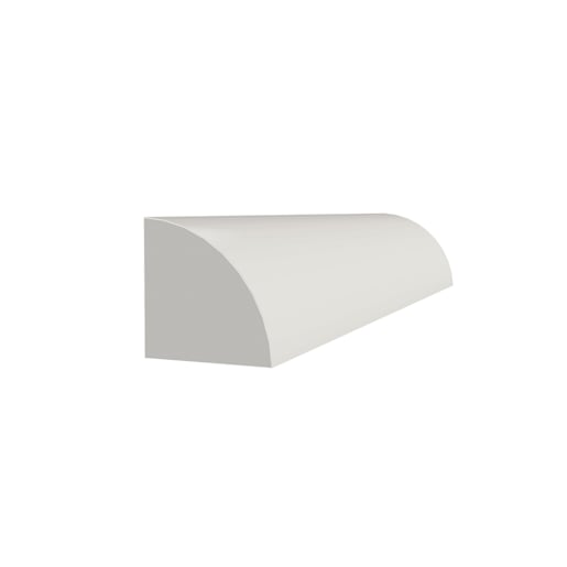 PVC Quarter Round Moulding   11/16 in. x 11/16 in. x 8 ft