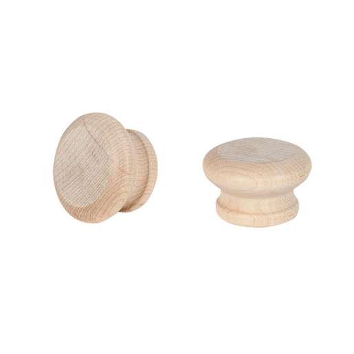Bourgogne Wooden Cabinet Knob Solid Maple 47 mm Pkg/2
