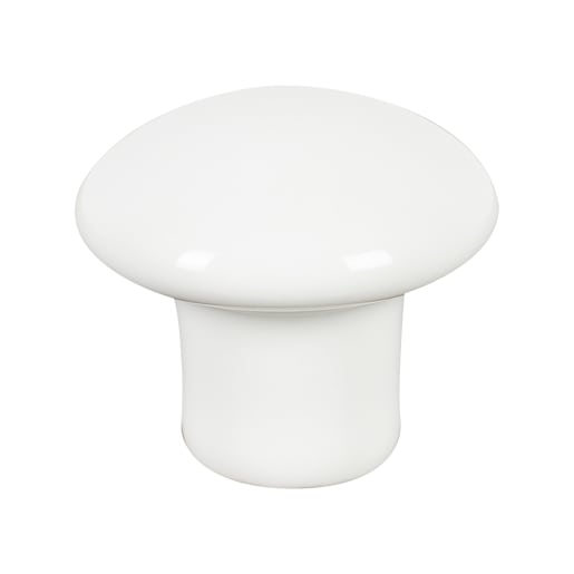 Bouton d'armoire en céramique Cherbourg blanc 34 mm