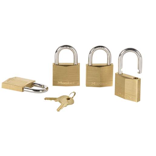 Identical Padlocks 1 9/16 in. Pkg/4
