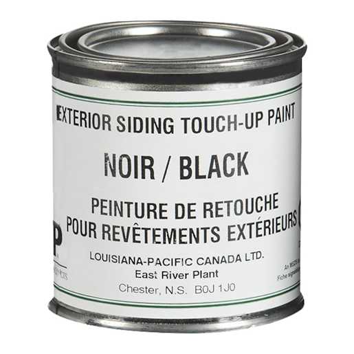 Exterior Siding Touch-Up Paint Black 284 ml