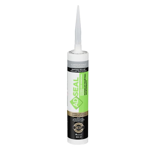 Scellant hybride Adseal porte-fenêtre-revêtement aluminium foncé 304 ml
