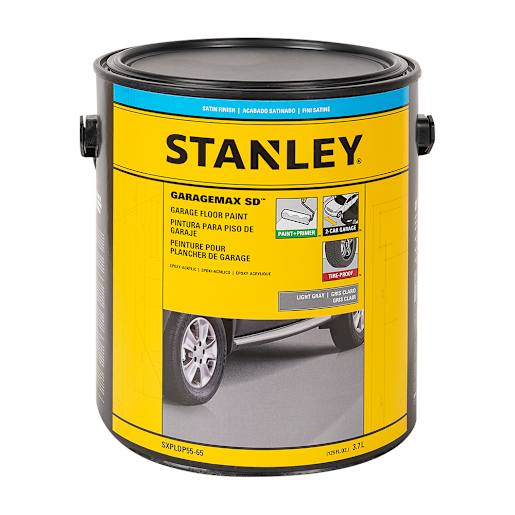 Garagemax SD Garage Floor Epoxy-Acrylic Paint Light Grey, 3.7 L