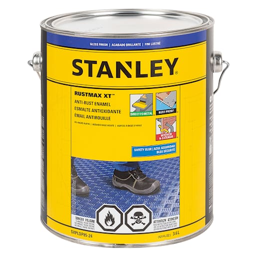 Peinture antirouille Rustmax XT bleu sécurité lustré 3,6 L