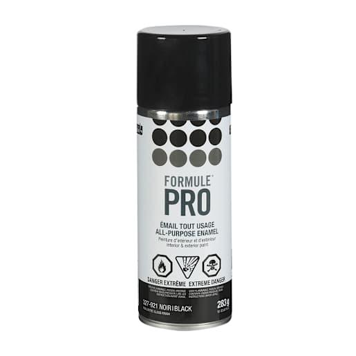 Peinture-émail F-Pro noir lustré 283 g