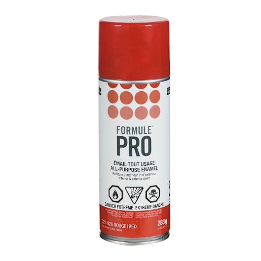 Peinture-émail F-Pro rouge lustré 283 g