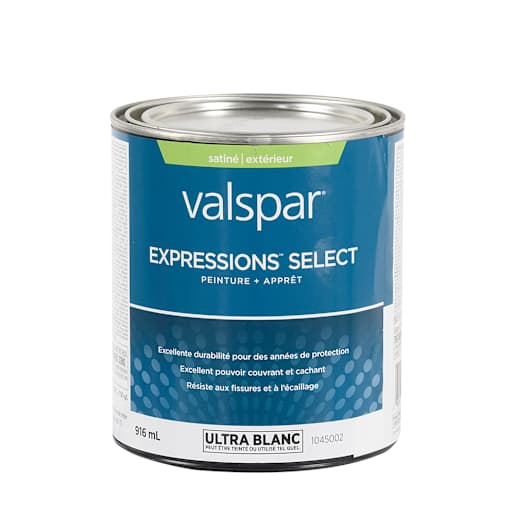 Expressions Select Satin Exterior Acrylic Paint Ultra White & Colours 916 ml