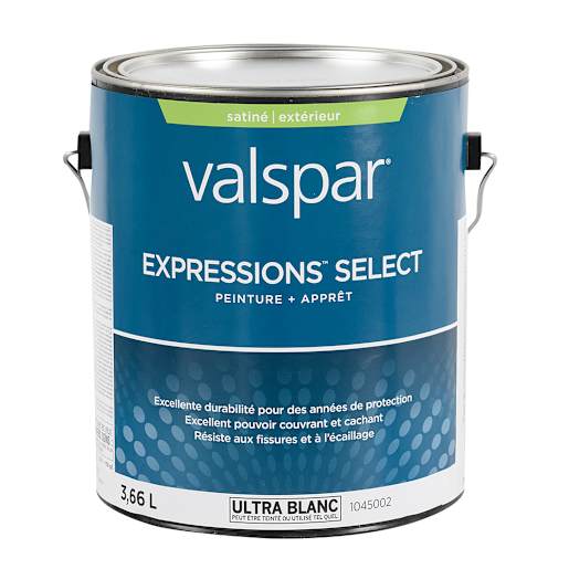 Expressions Select Satin Exterior Acrylic Paint Ultra White & Colours 3.66 L