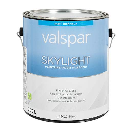 Peinture au latex d'intérieur Skylight  Mat pour plafonds blanc 3,78 L